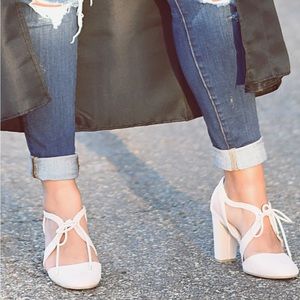 Christian Soriano light pink heels!